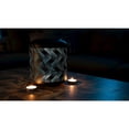 thumbnail image 2 of 9" LED Lighted Solar Wave Metal Lantern, 2 of 2