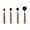 B #0, variant on Stainless Steel Measuring Cups Set with Wooden Handle | 1 Cup, 1/2, 1/3, 1/4 Cup Sizes | Double Scale Engraved | Baking & Cooking Utensils