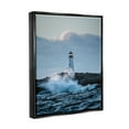 thumbnail image 4 of Stupell Industries Rough Sea Waves Photography Landscape Photography Black Floater Framed Canvas Art Print Wall Art, 25 x 31, 4 of 10