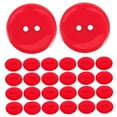 thumbnail image 6 of OUNONA Red Resin Buttons for DIY Crafts 100pcs 2 Holes Stylish Round Design Convenient for Sewing Projects, 6 of 8