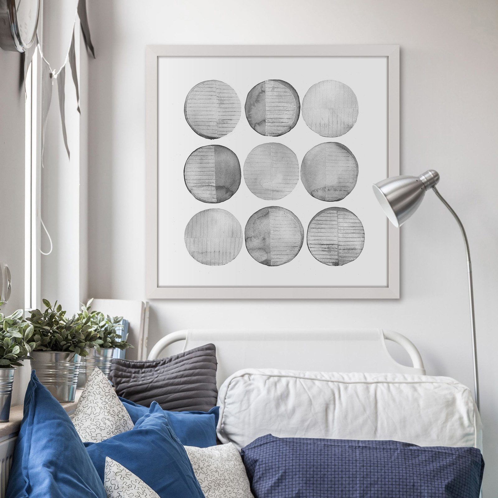 Marmont Hill Soft Circles I Framed Print