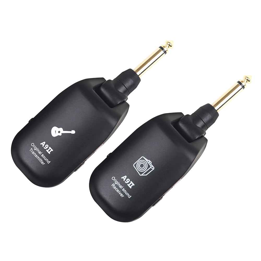 RIWPKFH Wireless Guitar System Built-In Rechargeable 4 Channels Guitar Transmitter Receiver For Electric Guitar Bass Parts Guitar Pickup