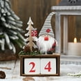 thumbnail image 3 of Christmas Countdown Wooden Blocks- Desktop Christmas Advent Calendars with Cute Santa Claus Elf Shaped Design for Xmas Holiday Tabletop Decoration, 3 of 6