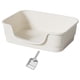 thumbnail image 2 of Cajas de arena para gatos, cuenco para arena tamizada, bandeja de arena universal antisalpicaduras para gatos, inodoro para gatos para todo tipo de blanco, 2 of 9