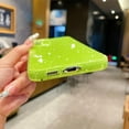 thumbnail image 6 of Cute Glitter Case for Samsung Galaxy S23 (6.1 inch), Neon Bright Sparkly Bling Silicone Phone Cover for Women Girls (Bright Green), 6 of 14