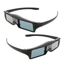 Ysyqkn 2x 1Pair 3D Visual Glasses Active Shutter Eyeglasses Support 144HZ for DLP-Link