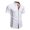 White, variant on WIZUTIZ Men's Casual Shirt Solid Color Turndown Collar Contrast Piping Button Front Short Sleeve Breathable Fabric Regular Fit Summer