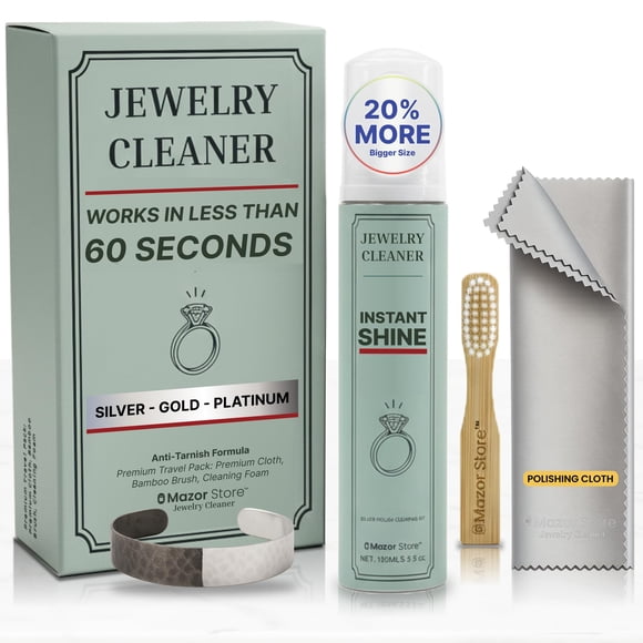 Kit limpiador de joyas 4 en 1 Mazor Store para eliminar el deslustre