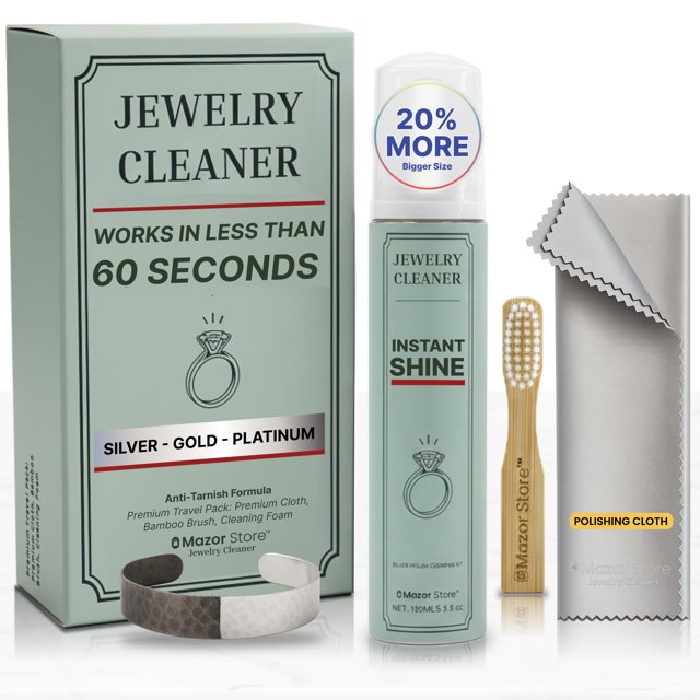 Kit limpiador de joyas 4 en 1 Mazor Store para eliminar el deslustre
