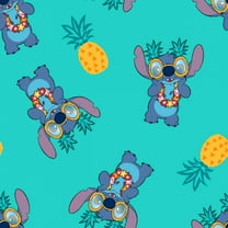 Disney Lilo & Stitch Pineapple 100% Cotton Fabric Sold by The Yard