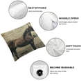 thumbnail image 4 of Nawypu Square Pillow Cover - Decorative Throw Pillowcase, Farmhouse Horse 2pcs, 4 of 6