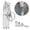 Silver, variant on Nieyigj Metal Billiards Cue Tip Repair Tool Snooker Pool Shaper Burnisher Aerator Billiard Accessory, Professional 3-in-1 Care Kit for Better Chalk Retention, Silver Finish (4.7 inches / 12 cm)