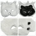 thumbnail image 3 of Unique Bargains 1 Pc Foxes Party Mask White Plastic, 3 of 5