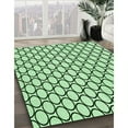 thumbnail image 3 of Ahgly Company Machine Washable Indoor Rectangle Transitional Mint Green Area Rugs, 7' x 9', 3 of 7