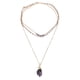 thumbnail image 1 of Collar de 3 capas para mujer, colgante de forma Irregular, joyería, collar, accesorio de ropa, 1 of 5