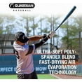 thumbnail image 3 of Guardian Baseball Pro-Grade Compression Arm Sleeve - For Arm Care & Protection Sliding Diving On Field (Black), 3 of 6
