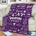 thumbnail image 5 of Cat Mom Blanket 60"x50", Cat Lover Gifts for Women, Cat Gifts for Cat Lovers, Cat Mom Gifts for Women Birthday, Best Cat Mom Ever Blankets, Christmas Mothers Day Cat Gifts for Cat Mom, 5 of 5