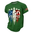 thumbnail image 2 of Men's USA 250 Years Patriotic T-Shirt American Flag Graphic Casual Tee USA 250th Anniversary Shirt, 2 of 5