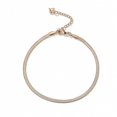 thumbnail image 4 of Pulseras de tobillo para mujer: Esta tobillera con cadena de serpiente está hecha con acero inoxidable de primera calidad y un tratamiento de fortalecimiento especial., 4 of 5