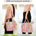 thumbnail image 4 of FORMRS Womens Corduroy Tote Bag Crossbody Shoulder Handbag with Pocket, Flat Yellow Stars, 4 of 7