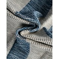 thumbnail image 5 of Unique Loom Outdoor Striped Collection Area Rug - Distressed Stripe (10' 8" Round Blue/Ivory), 5 of 6