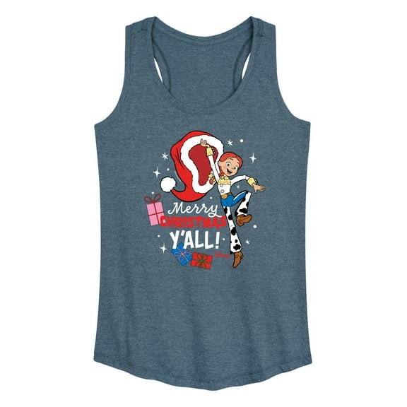 Toy Story - Merry Christmas Yall Jessie - Women's Racerback Tank Top