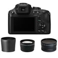 thumbnail image 2 of Panasonic Lumix DMC-FZ70 Digital Camera with 3-Inch LCD With 32GB SDHC Card, Reader, Battery, 0.43x Fisheye Lens, 2.2x Telephoto Lens, 3 Piece Filter Kit, Case, Tripod, Lens Cleaning Kit,$50 Gift Card, 2 of 5