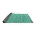 thumbnail image 2 of Ahgly Company Indoor Rectangle Abstract Turquoise Blue Modern Area Rugs, 2' x 3', 2 of 4