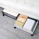 thumbnail image 5 of Wosthever Organizador de almacenamiento de zapatos debajo de la cama, plegable, que ahorra espacio, apilable y duradero, fácil de montar Almacenamiento y organización del hogar blanco 60*40.5*16cm, 5 of 6