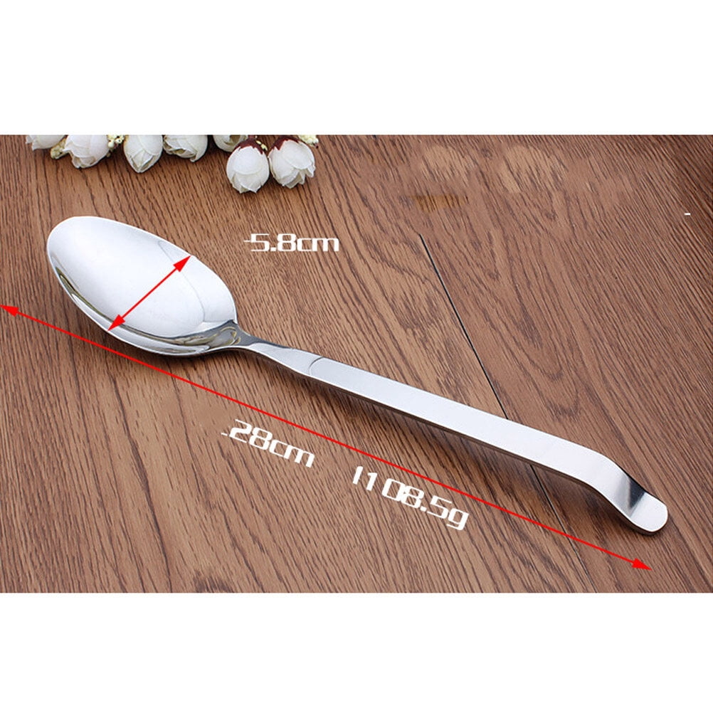 UPKOCH 4Pcs Stainless Steel Ladle Long Handle Portion Control Serving Spoon Set Silver