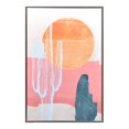 thumbnail image 1 of Gild Design House Canvas/Plastic Wild Badlands Hand Painted Giclee in White/Pink, 1 of 4