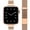 Rose Gold, variant on Apple Watch Band 38mm 40mm 41mm for Women, Slim & Thin Milanese Loop -Gold