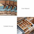 thumbnail image 6 of Placemats 1 Pack, Western Texas Star Retro Woven Placemat, Linen Place Mats for Kitchen/Dining Tables, Country Farmhouse Light Blue Brown Wooden Washable Table Mats for Party, 6 of 8