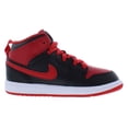 thumbnail image 2 of Nike Jordan 1 Mid PS Boys Shoes Size 11, Color: Black/Fire Red/White, 2 of 5