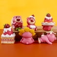 thumbnail image 5 of Adorno bonito para coche con forma de oso de fresa, decoración Interior de coche multiusos para fiesta, 6 uds., 5 of 5