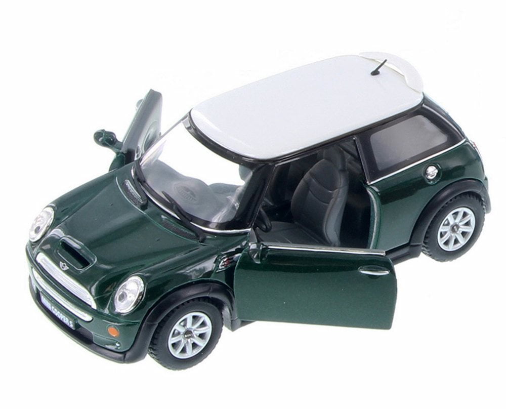 5" Mini Cooper S 1:28 Scale diecast model toy new play fun Kinsmart Set of 4 