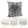 thumbnail image 4 of PHYHOO Short Plush Pillow Covers,Black White Print Double-Sided Print Square Cushion Cases for Sofa Bedroom Car Decorative, 4 of 5