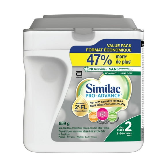 Similac Pro-Advance Étape 2, Notre Préparation La Plus Proche Du Lait Maternel Avec Du 2’-FL, Facile À Digérer, 6-24 Mois, Poudre, 859 g poudre, 964 g