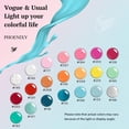 thumbnail image 2 of Set de esmaltes de uñas en gel PHOENIXY, 24 unidades, 21 colores, con capa base, 2 of 7