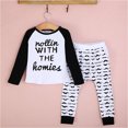 thumbnail image 4 of Phenovo - Conjunto De 2 Camisetas De Manga Larga Y Pantalones Para Bebés Pequeños, 70 Cm Phenovo Trajes para niños, 4 of 7