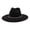 Black, variant on Fedora Hats for Women Men Big Wide Brim Rhinestone Suede Western Hats Large Felt Panama Hat Rancher Hat