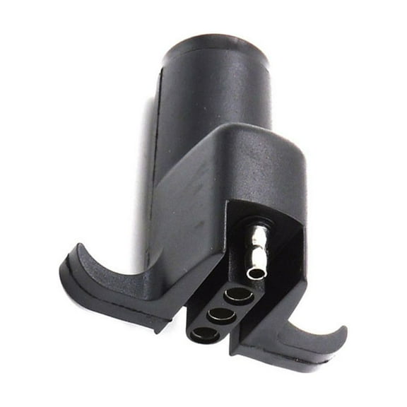 FONDOTIN Trailer Connector Plug with Plastic for RV Use Black 1Pack