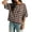 Coffee, variant on Womens Oversized Striped T-Shirts Summer Casual Color Block Short Sleeve Tops Drop Shoulder Boxy Tees Black L