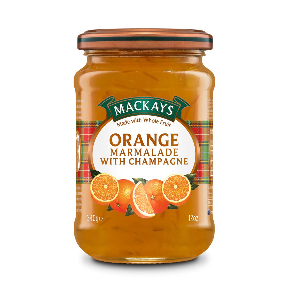 Mackays Orange Marmalade with Champagne, 12oz jar