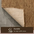 thumbnail image 6 of Well Woven Leifen Coffee Indoor / Outdoor Flat Weave Pile Solid Color Pattern Runner Rug 3x10 (2'7" x 9'10"), 6 of 10