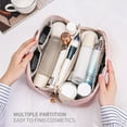 thumbnail image 6 of Large Capacity Travel Cosmetic Bag,Travel Makeup Bag - Clearly Classified Large Capacity Waterproof PU Material,Gifts for Women, 6 of 10
