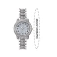 thumbnail image 4 of Women's Crystal Bangle Watch & Bracelet Set - Elegant Rhinestone Bling Timepiece for Special Occasions & Gifts, 4 of 8