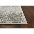 thumbnail image 2 of 2'x4' Silver Grey Machine Woven UV Treated Floral Ogee Indoor Outdoor Accent Rug, 2 of 4