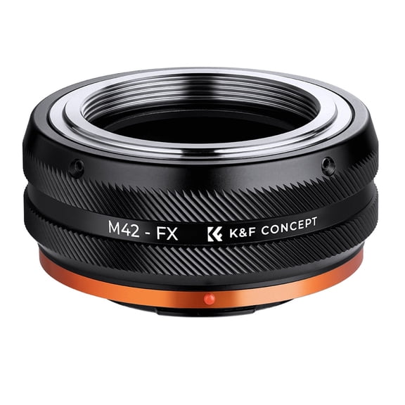 K&F CONCEPT Lens Mount Adapter M42-FX IV Manual Focus Compatible with M42 Lens and Fujifilm X Mount Camera Body