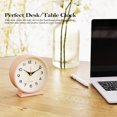 thumbnail image 3 of Analog Alarm Clock 4.5",Small Retro Desk Clock Battery Operated,Slient Metal Table Clock with Light for Living Room Decor,Bedroom,Bedside,Shelf, 3 of 7